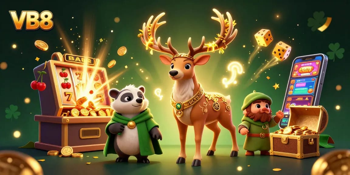Win big at VB8 casino with a spectacular jackpot scene featuring fairy-tale elements and vibrant gaming action.