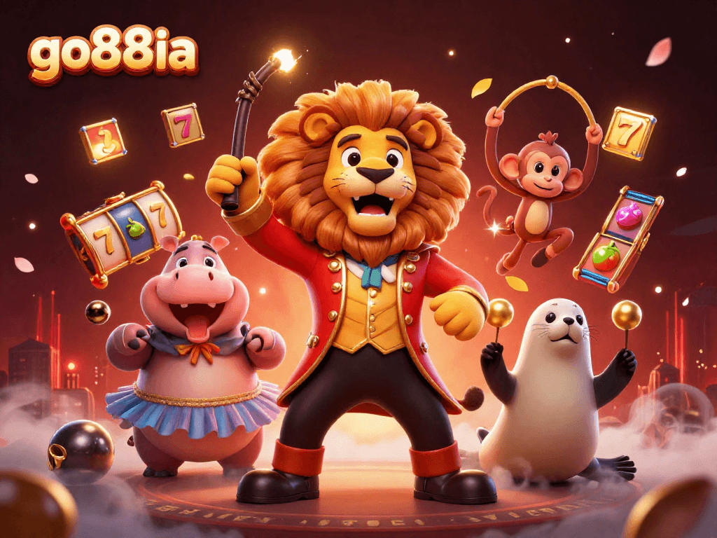 Experience excitement at go88ia with animated characters and vibrant casino elements.