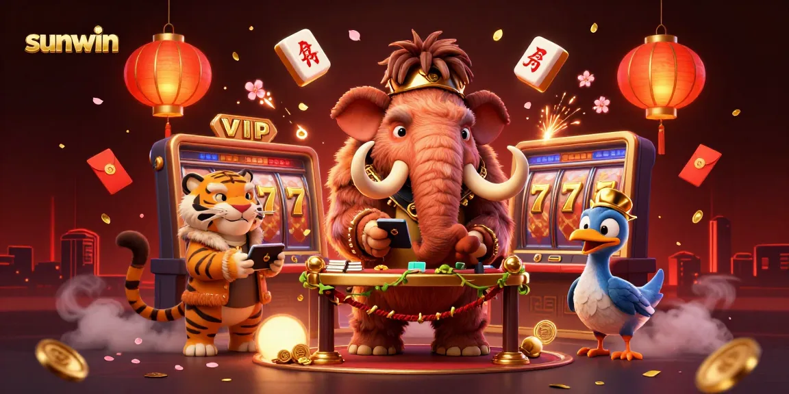 Experience high-stakes gaming at sunwin with vibrant characters and casino elements coming alive.