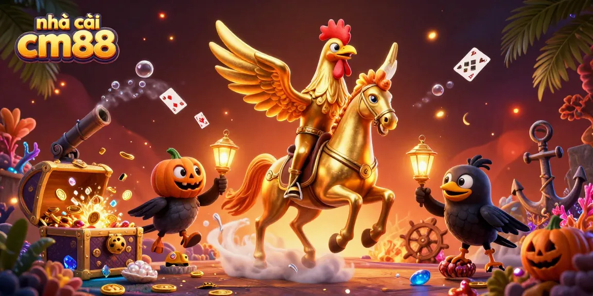 Experience the vibrant fantasy world of nhà cái cm88 with dynamic casino action and immersive details.