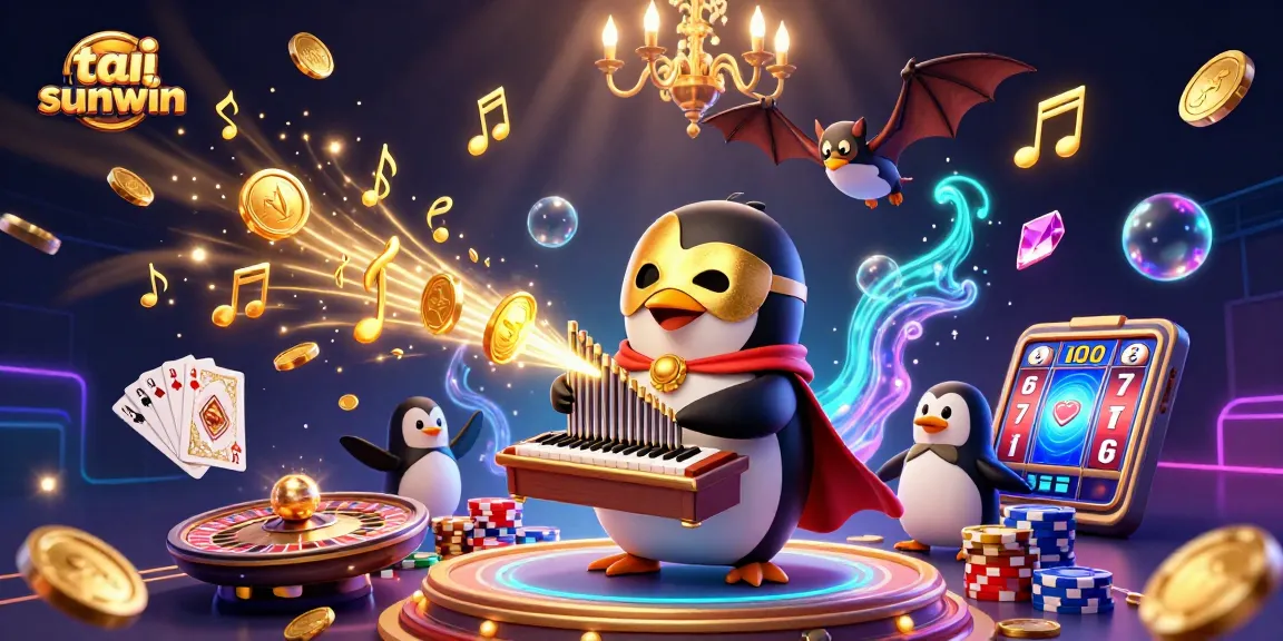 Engage with tai sunwin as a penguin organist unleashes golden coins and dynamic casino elements.