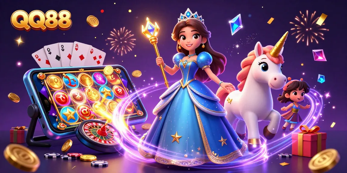 Experience thrilling gaming adventures at QQ88 with enchanting visuals and dynamic slot games.