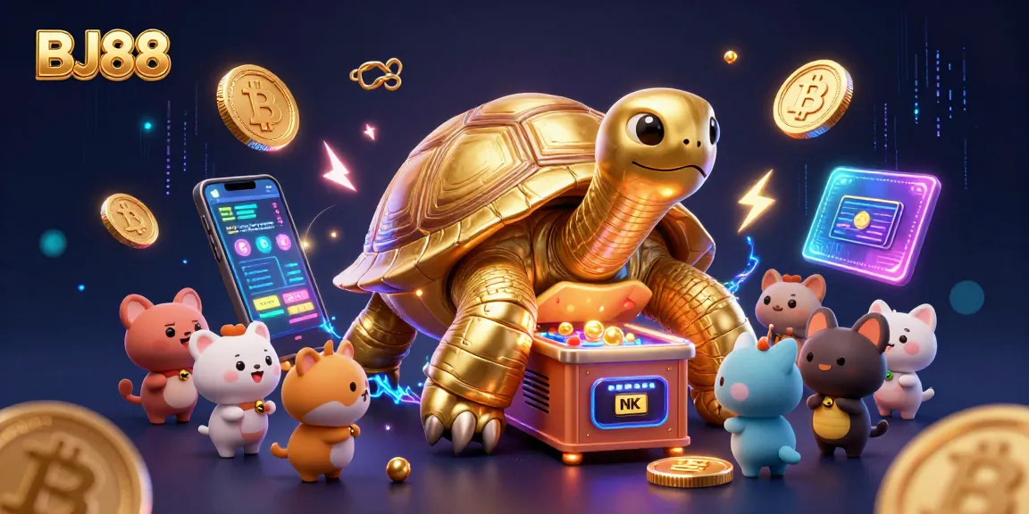 Engage in thrilling gameplay at BJ88, a vibrant online casino featuring animated gaming elements.