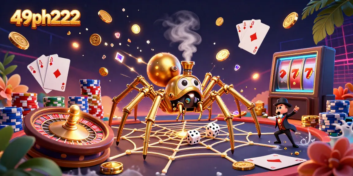 Engage with the thrilling 49ph222 casino experience through an elaborate steampunk-themed digital art scene.