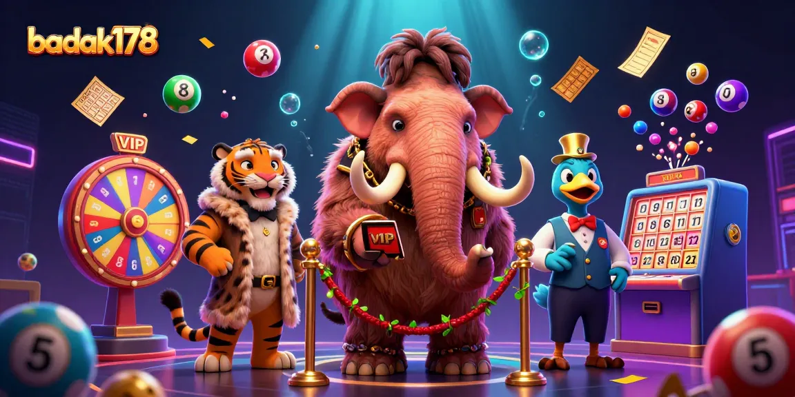 Join the thrilling games at badak178 with cartoon characters in a vibrant 3D casino scene.