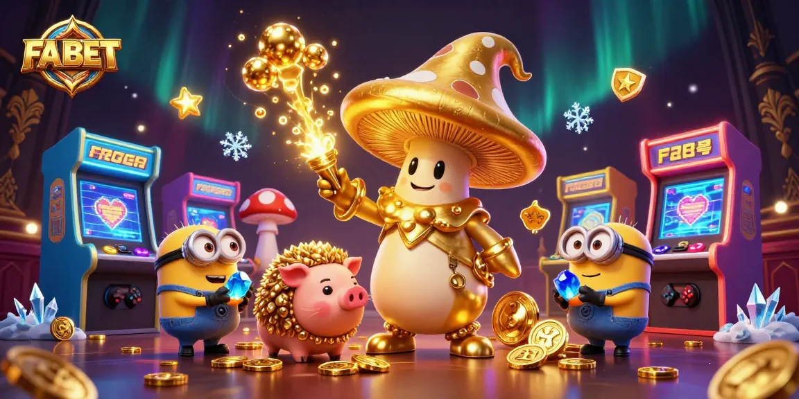 Experience FA BET magic with a golden wizard turning treasures into gold amidst vibrant gaming experiences.