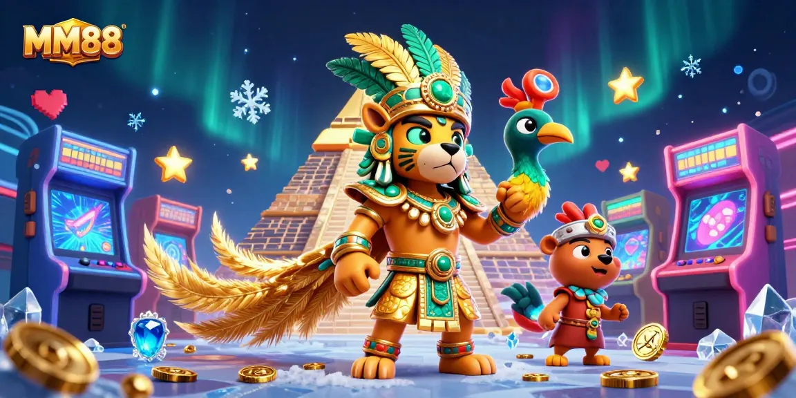 Experience thrilling games at MM88 with colorful arcade elements and vibrant casino ambiance.