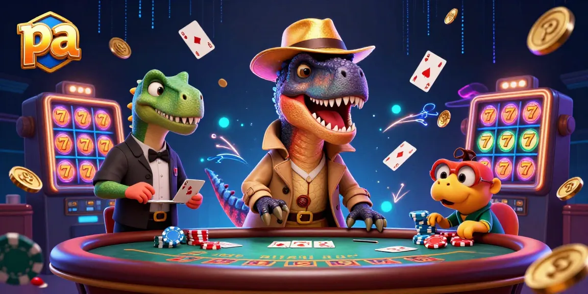 Experience thrilling blackjack action with a velociraptor card counter at the pa casino!