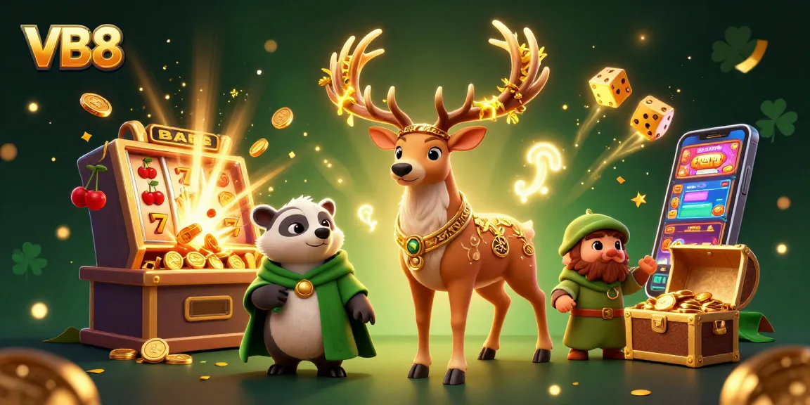 Win big at VB8 casino with a spectacular jackpot scene featuring fairy-tale elements and vibrant gaming action.