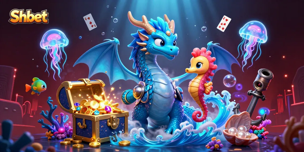 Win big with Shbet in this immersive 3D casino fantasy featuring underwater treasures and vibrant characters.