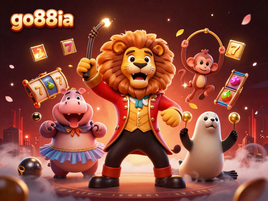 Experience excitement at go88ia with animated characters and vibrant casino elements.