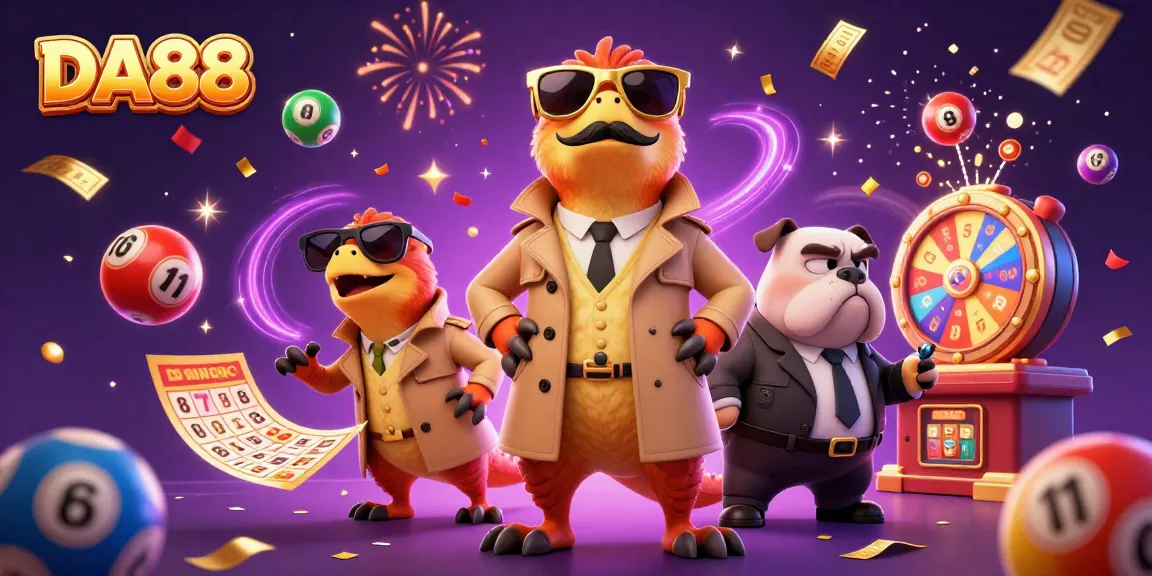 Enter the DA88 VIP lounge with raptors in disguise and vibrant casino elements.