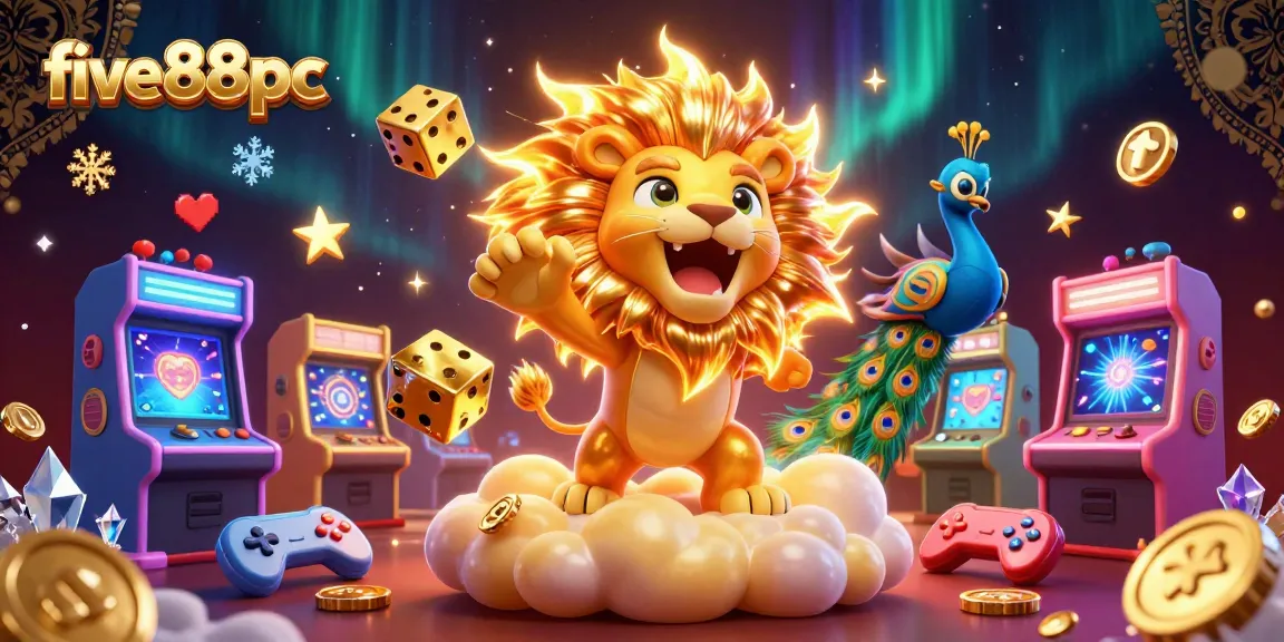 Engage with five88pc’s vibrant casino world featuring 3D cartoon characters and dynamic gambling elements.