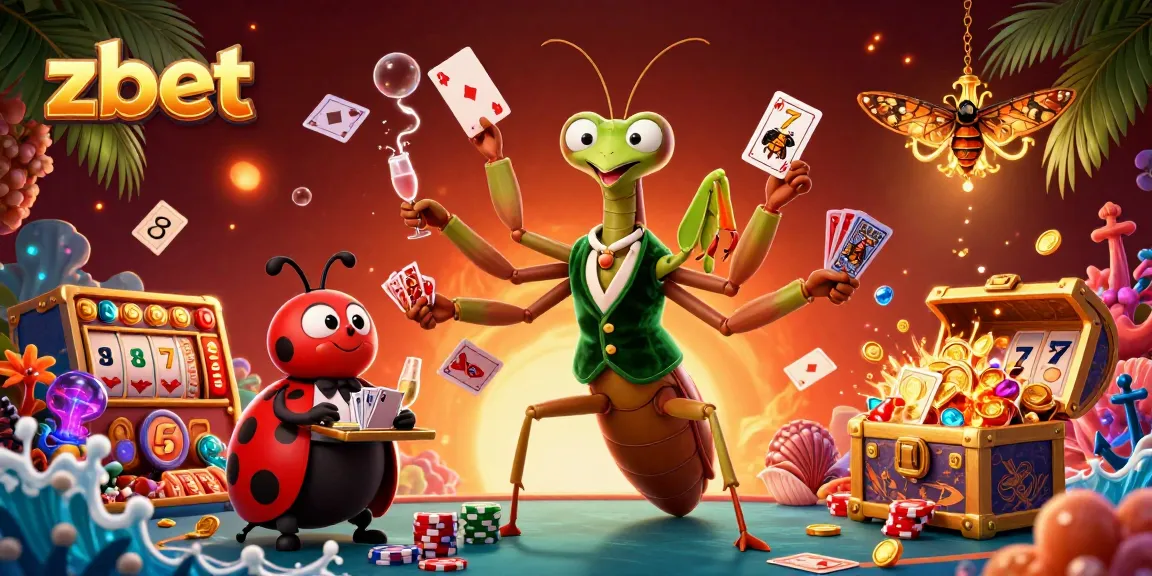 ZBET players engaging in an exciting casino scene with vibrant card games and a lively atmosphere.