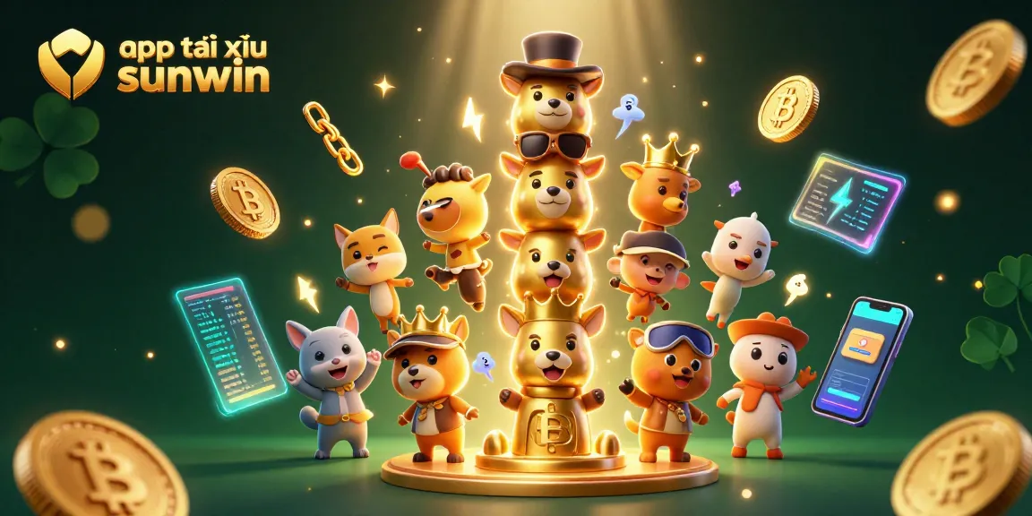 Engage with app tài xỉu sunwin in this vibrant 3D casino illustration showcasing dynamic Bitcoin and Ethereum elements with exciting casino accessories.