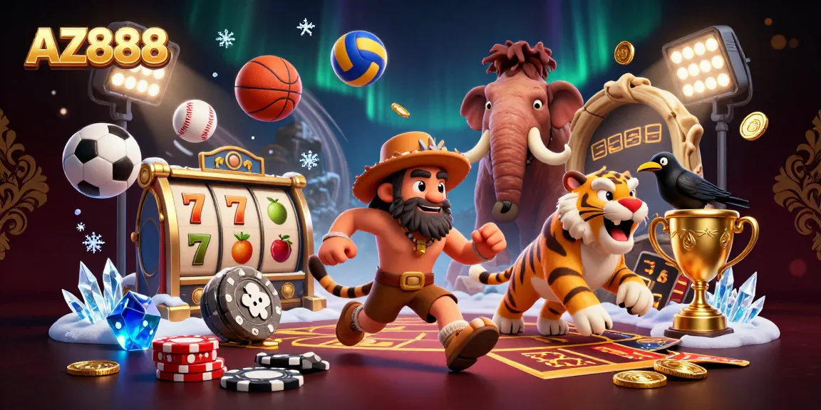Engage in thrilling gameplay at AZ888's unique prehistoric casino with captivating elements.