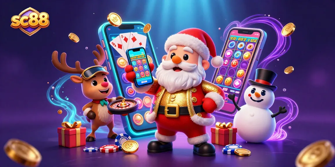 Engage with the sc88 jackpot excitement through Santa and friends in color-rich casino action!